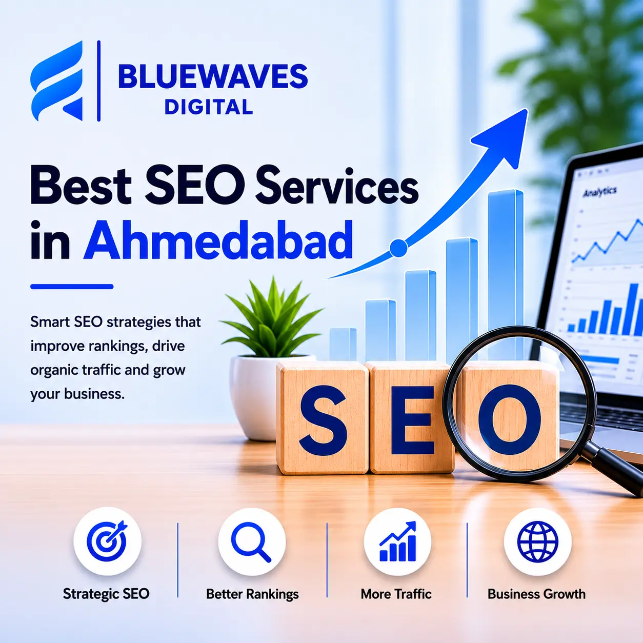 Best SEO Services in Ahmedabad | Bluewaves Digital